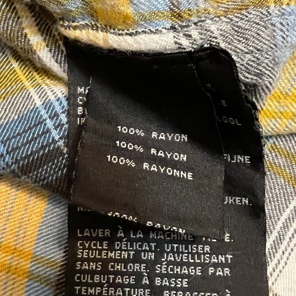 Harley-Davidson Women's Top Button Down Shirt Plaid Long Sleeve Rayon Size Small - Picture 5 of 7